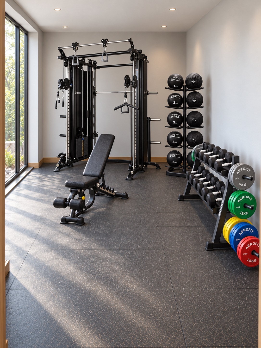 Functional Trainer · All Black · illustrative setup